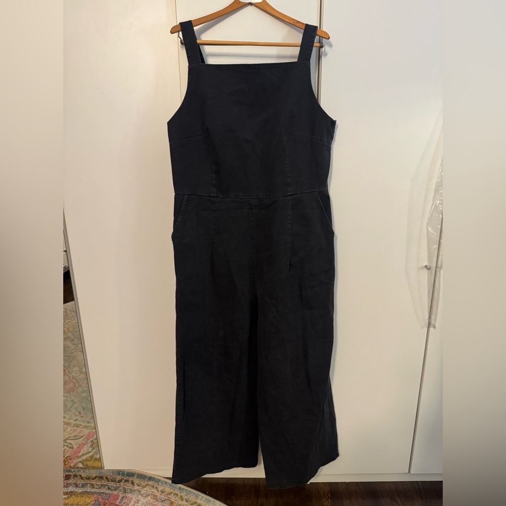 Loup Brooklyn Black Wide-Leg overalls